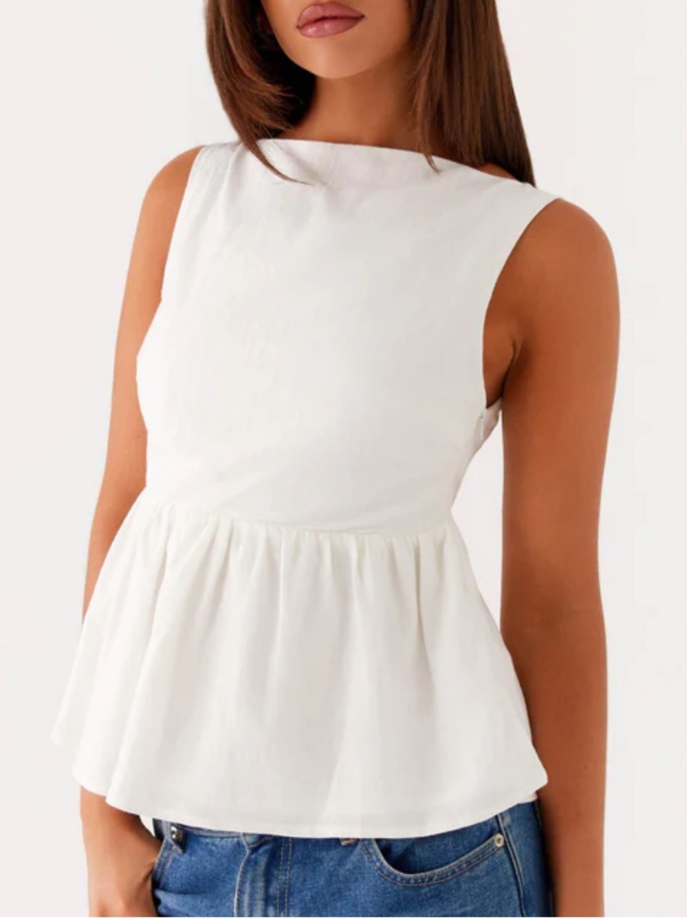 Pepper mayo Sallie linen top